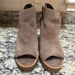 Vince Camuto Hevana Open Toe Heeled Booties 9